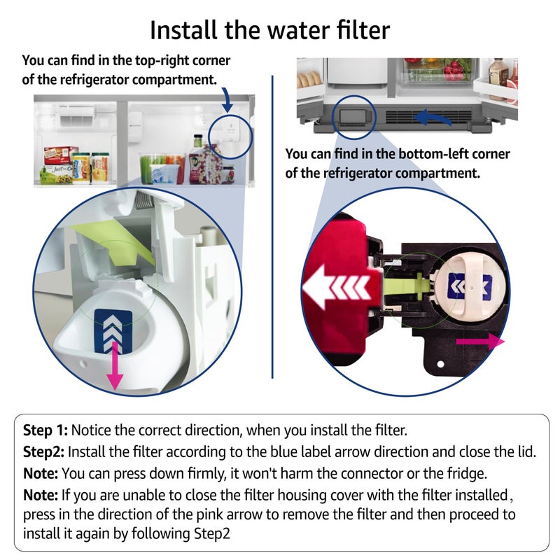 Maxblue W10295370A Replacement for EverydropÂ® Filter 1, WhirlpoolÂ® EDR1RXD1, EDR1RXD1B, P8RFWB2L, P4RFWB, KenmoreÂ® 46-9081, 46-9930, MB-F38 Refrigerator Water Filter, 3 Filters (Package May Vary) - Image 5